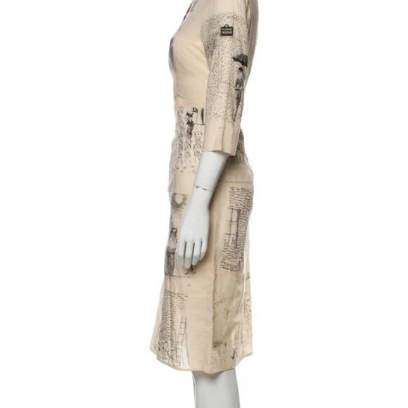 Vintage Miu Miu * Extremely-Rare * Peynet Printed Dress (Collector's Piece) - Picture 2 of 9